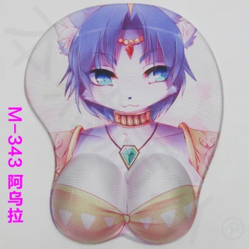 

Sexy Japan Cartoon Anime Mouse Pad Big Soft Breast 3D Gaming Mouse Pad Wrist Rest HHD-GJ PLAY MATS