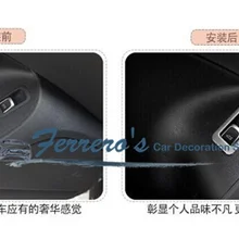 1 шт. нержавеющая сталь наклейки для автомобиля выключатель защёлки багажника декоративная крышка для AUDI 2012- Q5 авто-Стайлинг