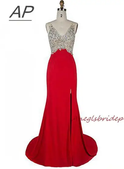 

ANGELSBRIDEP платье для выпускного вечера с разрезом сбоку Vestido De Festa глубокий v-образный вырез корсет с кристаллами открытая спина Формальное вечернее платье знаменитостей Большие размеры