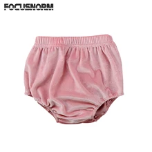 Новорожденных Для маленьких мальчиков Обувь для девочек детские бархатные Шорты для женщин Треугольники Короткие штаны Низ Трусики для женщин одежда От 0 до 3 лет