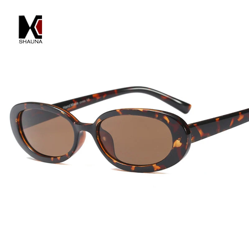 SHAUNA трендовые перламутровые оправы Овальные Солнцезащитные очки женские модные крутые зебровые Оттенки UV400
