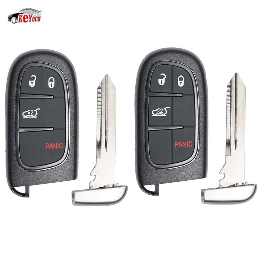 KEYECU 2 шт./лот новая Замена дистанционного Smart Fobik брелок для Jeep Cherokee 2014-2019 FCC ID: GQ4-54T