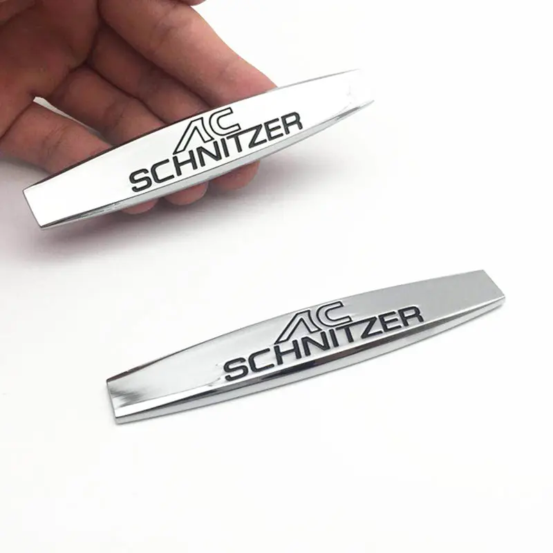 

2 pcs Car Sticker Emblem Badge Auto Metal Decal For BMW AC SCHNITZER M M3 M5 E34 E36 E60 E90 E46 E39 X3 X5 F20 F30 Car Styling