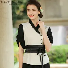 Красота салон тайского массажа форма клинических косметолог Униформа Женская Обувь Одежда 2 шт. комплект со штанами DD1072 Y