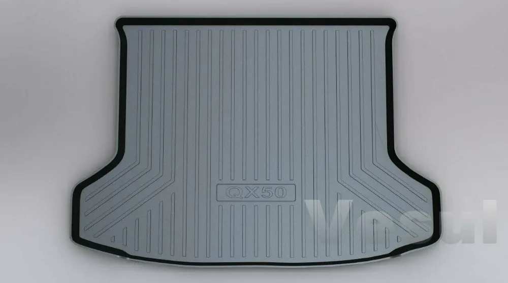 

Fit For Infiniti QX50 2018 2019 Rubber Cargo Cover Liner Trunk Tray Floor Mats Black