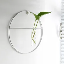 Кованое стекло тестовая трубка Ваза Висячие емкости для гидропоники растительная ваза настенная декоративная настенная ваза украшение дома