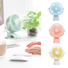 Usb зарядка мини-вентилятор портативный Настольный кондиционер вентилятор 3 скорости Регулируемый ABS вращающийся на 360 градусов вентилятор с зажимом