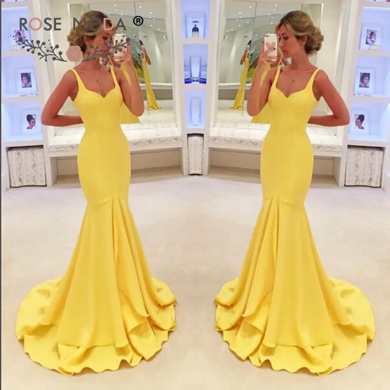 vestido amarelo sereia