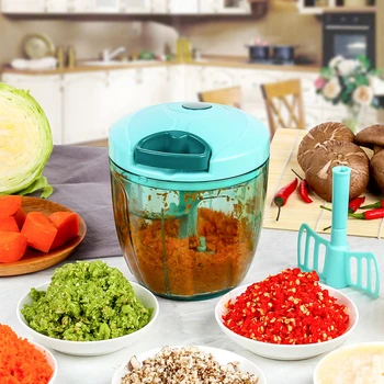 

Multifunction Vegetable Chopper Cutter 850ML Processor Chopper Garlic Cutter Vegetable Fruit Twist Shredder Manual Grinder