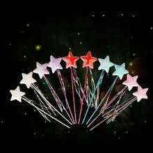 Детские волшебные палочки принцессы для девочек со звездами, ангелами, волшебными палочками, маскарадный костюм, реквизит, подарок на день рождения, Хэллоуин