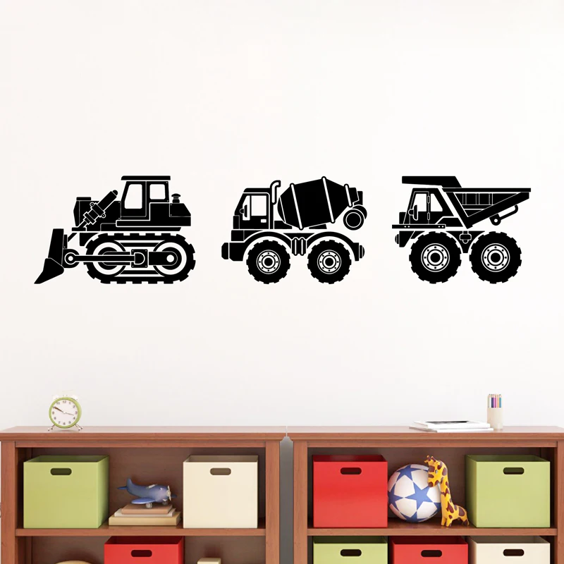 Safari Animal Nursery Jeep Decal Neutral Baby Wall Art Mural Stickers Kids Room