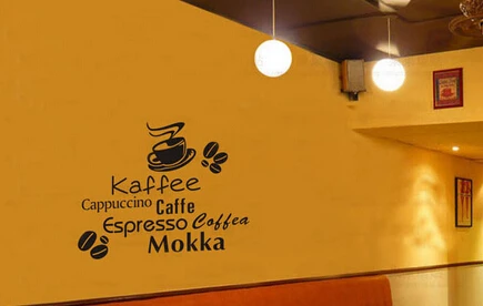Кофе магазин окно стикер Дверь постер границы kaffe mokka напиток еда чат бар