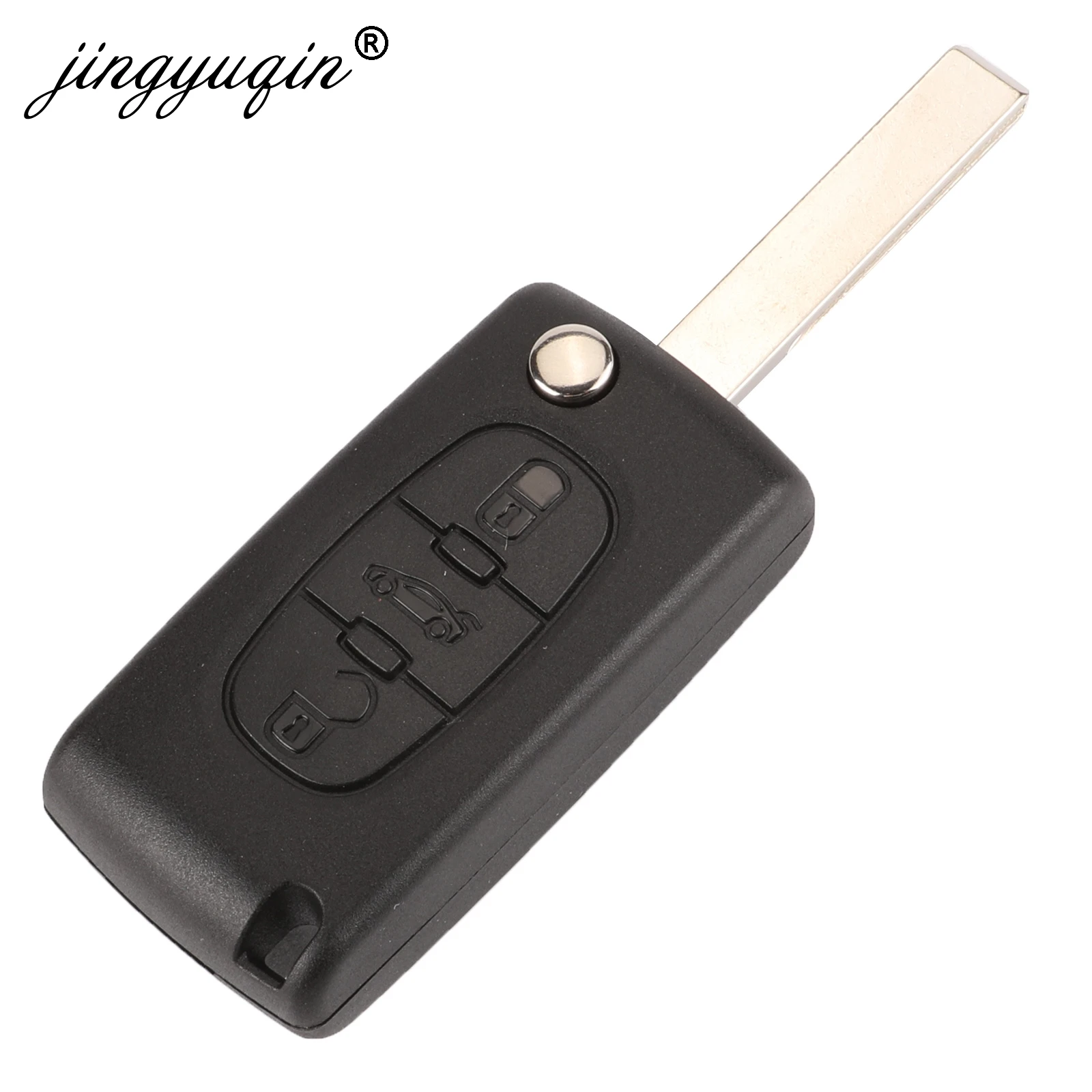 Чехол для автомобильных ключей jingyuqin 2/3 кнопки оболочка Peugeot 207 307 308 407 607 807 Partner Citroen