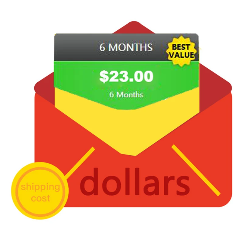 

Extra fee for shipping cost with $ ATTENTION Just for postage
