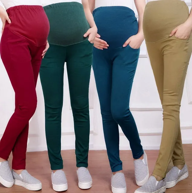 Hot Sell Cotton Maternity Pants Pregnant Maternity Clothes Pants Slim
