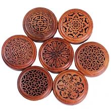 Полый ящик для благовоний, горелка для благовоний, тарелка для благовоний, палисандровый ладан, горелка для благовоний ручной работы, деревянная Будда, горелка для благовоний, сандаловое дерево