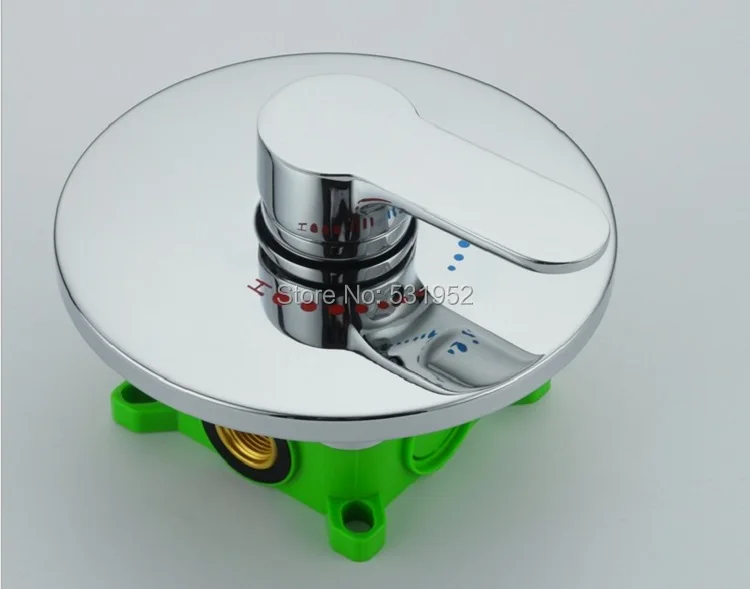 Solid Brass Concealed Shower Faucet Mixer Valve Bathroom In Wall Mounted Water Tap Shower Mixer