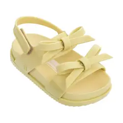 Мини Мелисса два лук девушка желе сандалии детские сандалии детская обувь нескользящие принцесса Мелисса обуви малыша Высокое качество