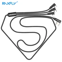 RAXFLY кабель для iPhone XS Max XR XS X 8 7 6 зарядки Зарядное устройство 3 в 1 Micro USB кабель для Android Тип usb C кабель для samsung S9