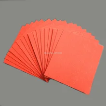 2 шт. красный вулканизированный Фиби бумажная ручка разделитель материал Изготовление Diy Нож Аксессуары Для хвостовика Материал 120x100x1 мм