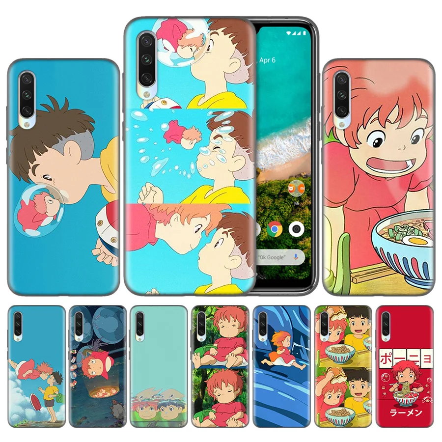 

For Fundas Capa Covers Xiaomi Redmi Mi 5X 6X 8 9 CC9 9T CC9e Pro A1 A2 A3 Lite F1 Shell Back Phone Cases ponyo Colorful
