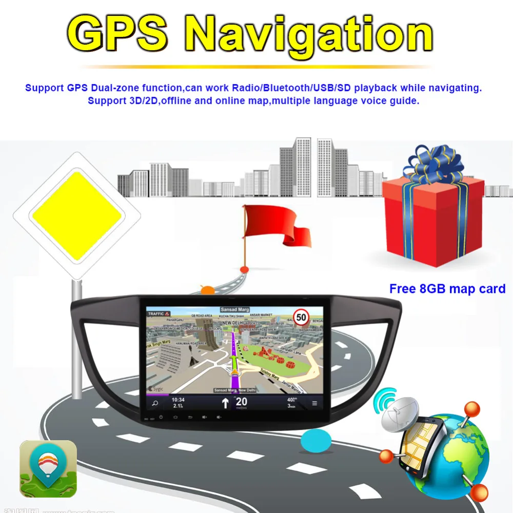 10,1 дюймов Android ips экран Автомобильный мультимедийный плеер для Honda CRV CR-V 2012 2013 автомобильный gps навигации радио стерео