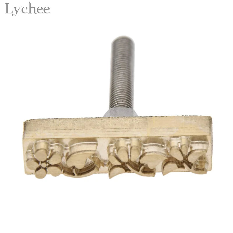 Wave Flower Pattern Leathercraft Carving Tool 1pc Lychee Life DIY Handmade Sewing Craft Leather Working Tool