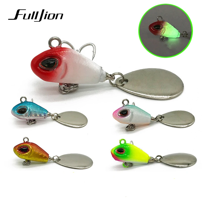 

Fulljion Spinner Fishing Lures Wobblers Sequin Spoon Crankbaits Artifical Easy Shiner VIB Baits for Fly Fishing Trout Pesca