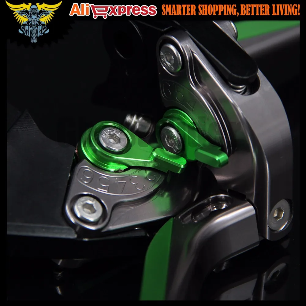Логотип(Z1000) зеленый+ Титан мотоцикл Рычаги Тормозная система сцепления для Kawasaki Z1000 2007 2008 2009 2010 2011 2012 2013