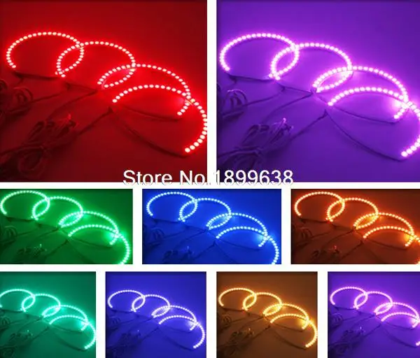 Super bright 7 color RGB LED Angel Eyes Kit with a remote control car styling For Mazda 3 mazda3 20 - 32702361145