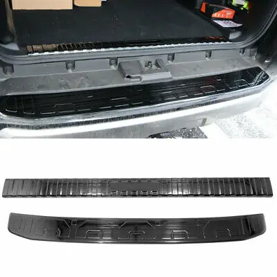

Black Outer + Inner Rear Sill Bumper Cover Plate 2pcs For Toyota 4Runner 14 - 19