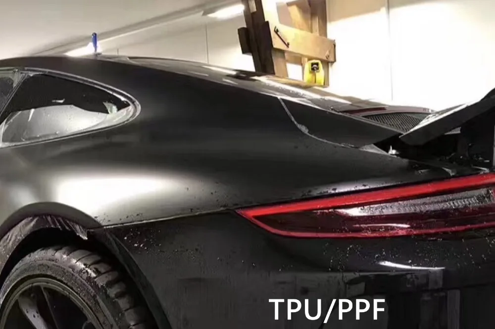Самовосстанавливающаяся матовая пленка из ТПУ PPF для защиты краски автомобиля