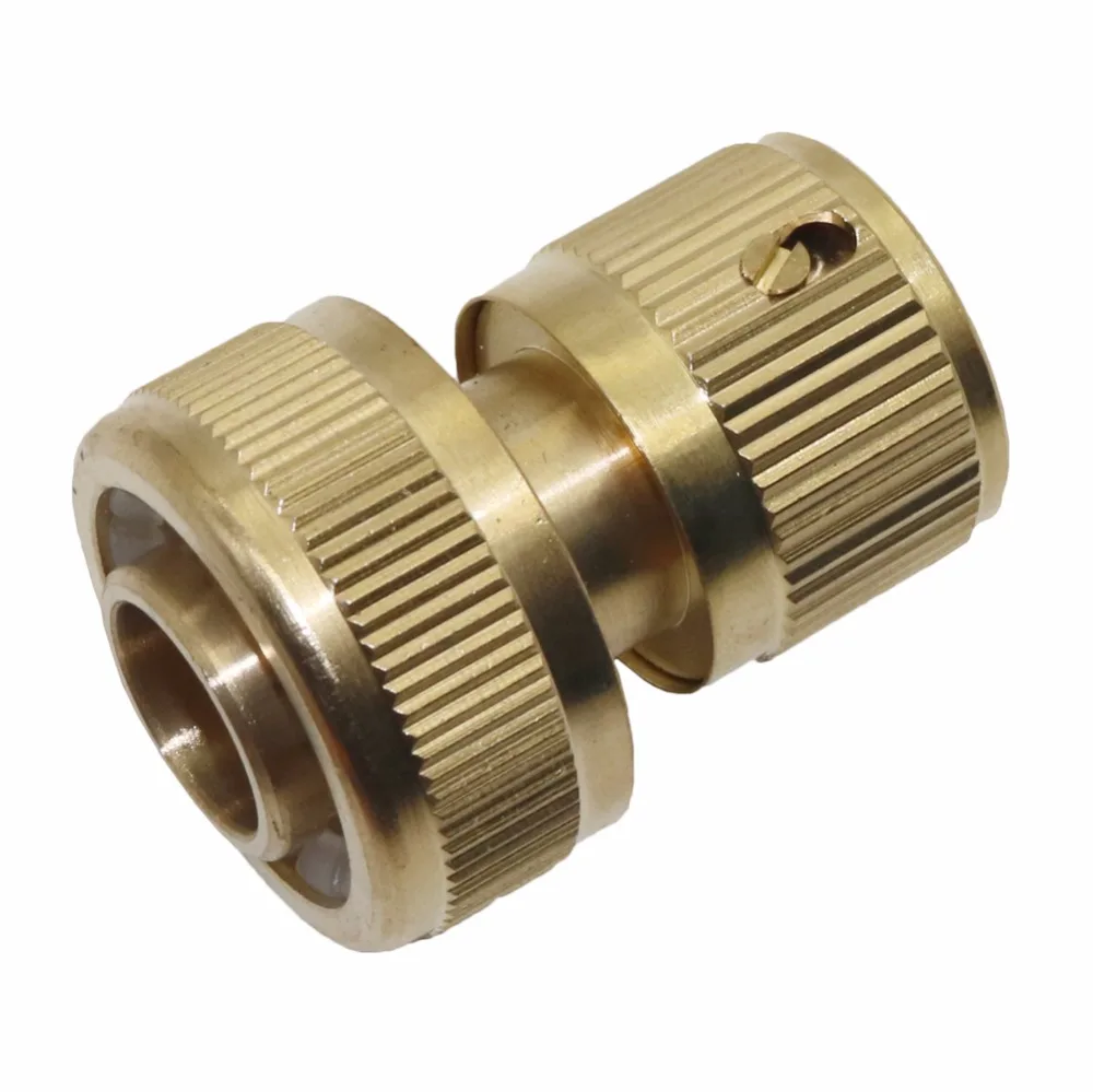 2 Pcs Garden Hose 3/4' Waterproof Joints Garden Hose Connector Brass