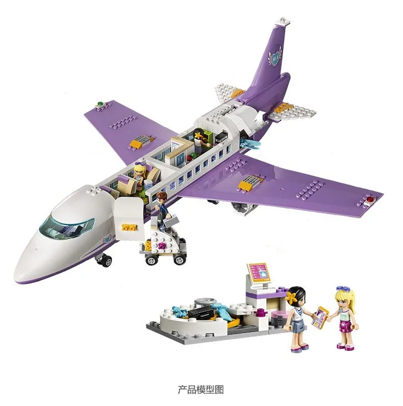

LELE 79175 Friends 701Pcs Heartlake City Airport Building Block Children Compatible With Legoings Airport 41109 Toys