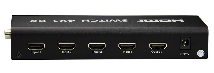 Новый HDMI коммутатор 4x1 ведьмы с аудио 5.1 SPDIF/коаксиальный и 3.5 R/L 4 порта коммутатор 4 К 1080 P 3D ac3/5.1dts dolby true Поддержка Arc