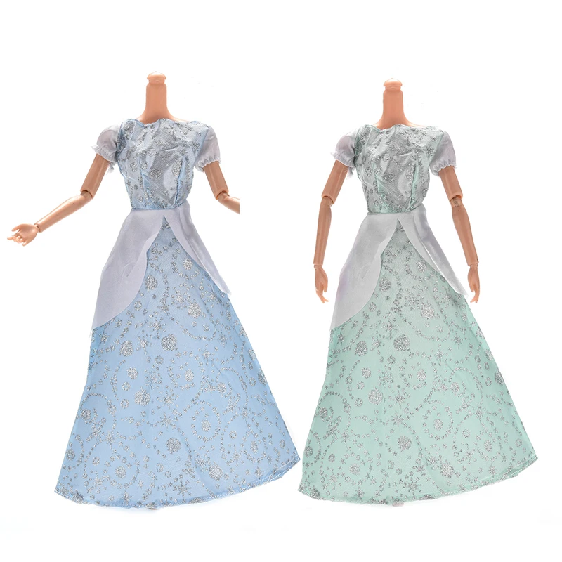 

1Pc elegant Similar Fairy Tale Wedding Dress Gown For Cinderella Barbie Doll Party Outfit Dress