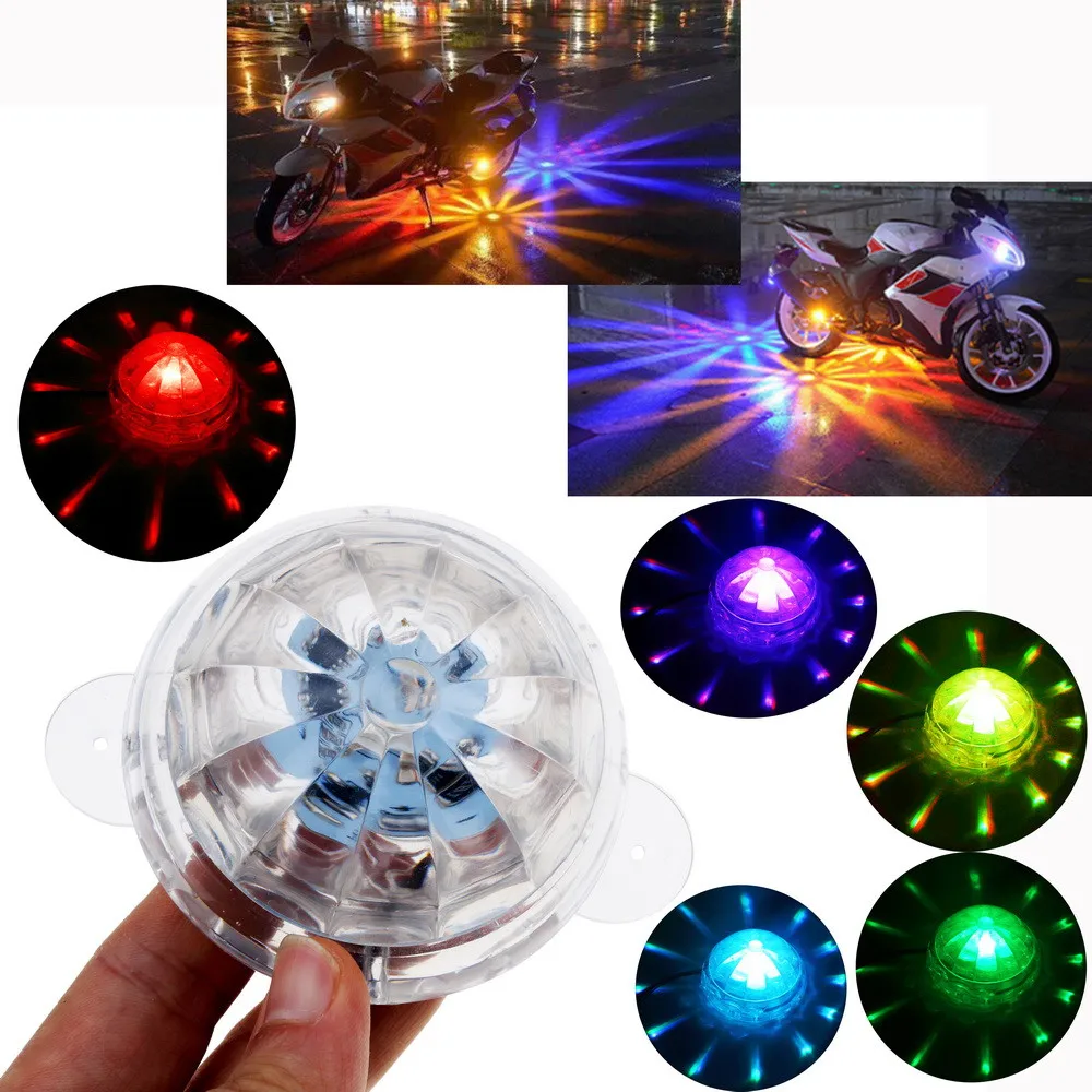 Car LED Decorative Lamp Mini RGB Atmosphere Light Auto Interior LED matorcycle chassis Lights 32 models flash tail fog light3