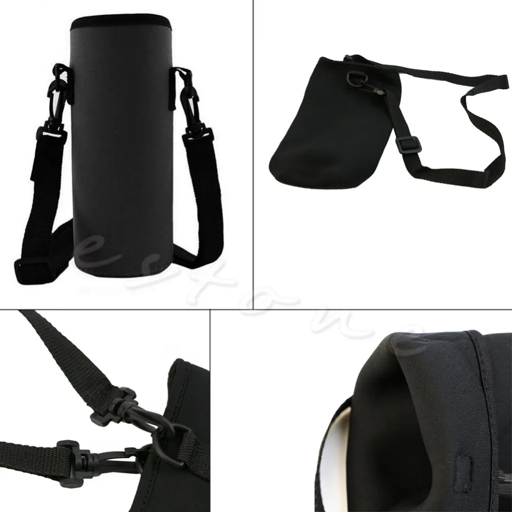 

New 1 pcs 750ML Neoprene Water Bottle Carrier Insulated Cover Bag Holder Strap Travel Best seller