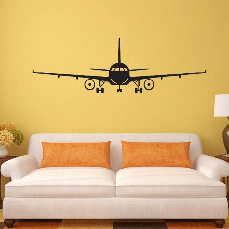 

Airplane Pattern poster Wall Sticker PVC Home Decoration Pegatinas De Pared Mural Arts 4 size CP0447