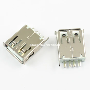 

100 Pcs Per Lot USB 4 Pin Female Type A Socket Connector