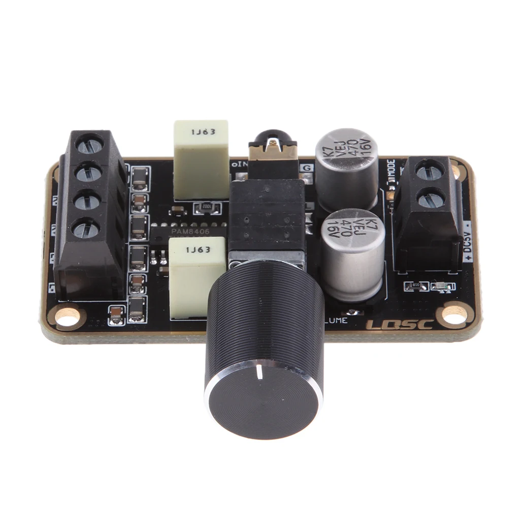 

PAM8406 Class D Digital Amplifier Board Dual Channel 5V 5W+5W DIY Stereo Amp