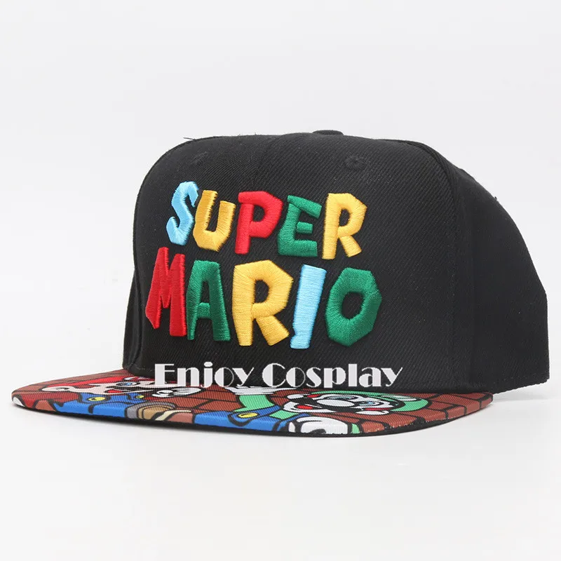 Игра Супер Марио Bros шляпа Марио Луиджи Йоши Toad Snapback Регулируемая Повседневная бейсболка летний капюшон шляпы Хип Хоп плоские шапки