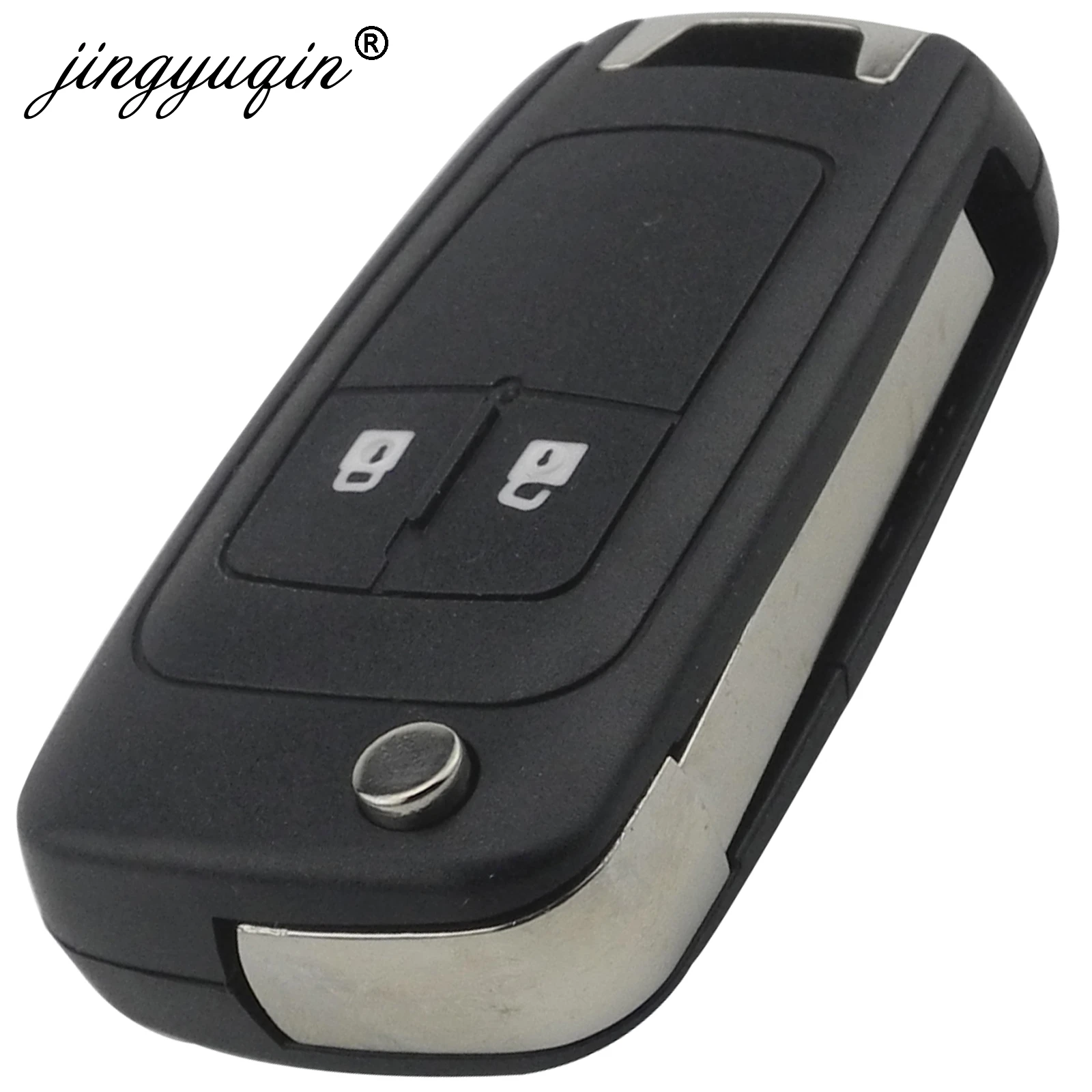 Jingyuqin 10 шт./лот 2/3/4 кнопки дистанционного Управление Fob флип складной ключ для Chevrolet Lova Паруса Aveo Cruze 315/433 МГц PCF7937E