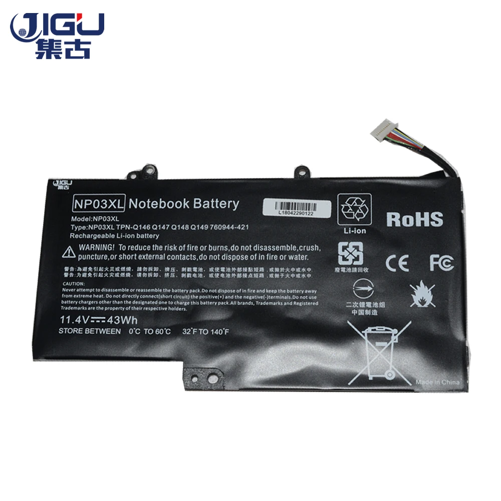 Аккумулятор для ноутбука JIGU 760944 421 TPN Q146 Q147 761230 005 767068 HSTNN LB6L NP03XL Q148 HP|for hp|laptop batterylaptop