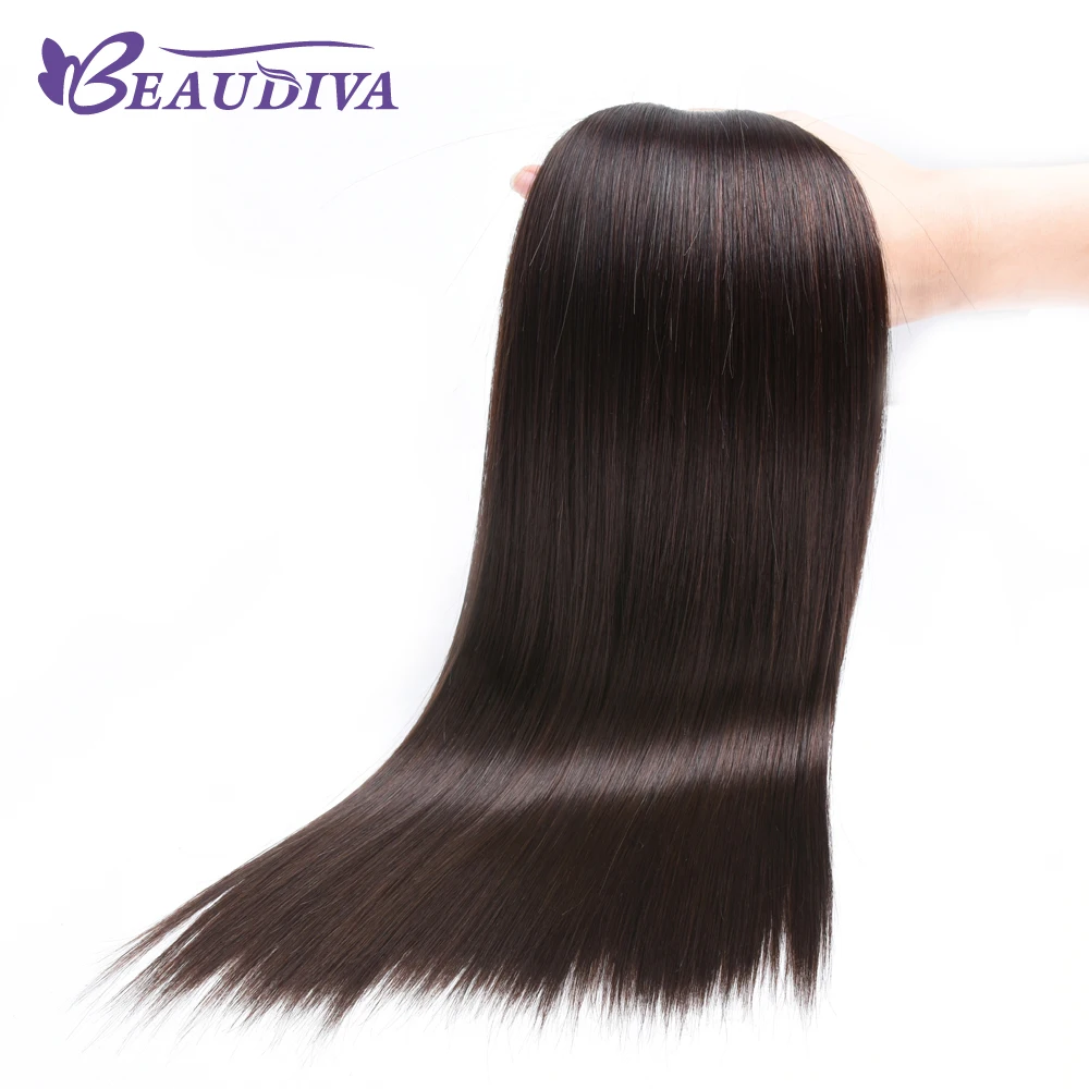 BEAUDIVA волосы бразильские прямые человеческие волосы 3/4 шт. волосы плетение пряди 8-24 дюймов натуральный цвет 1#2#4