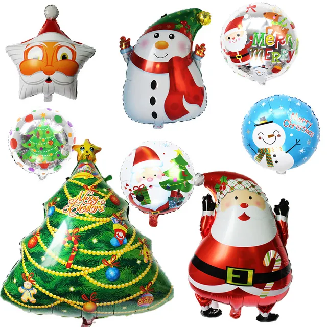 christmas balloon santa claus foil air balloons kids christmas gifts classic christmas toys