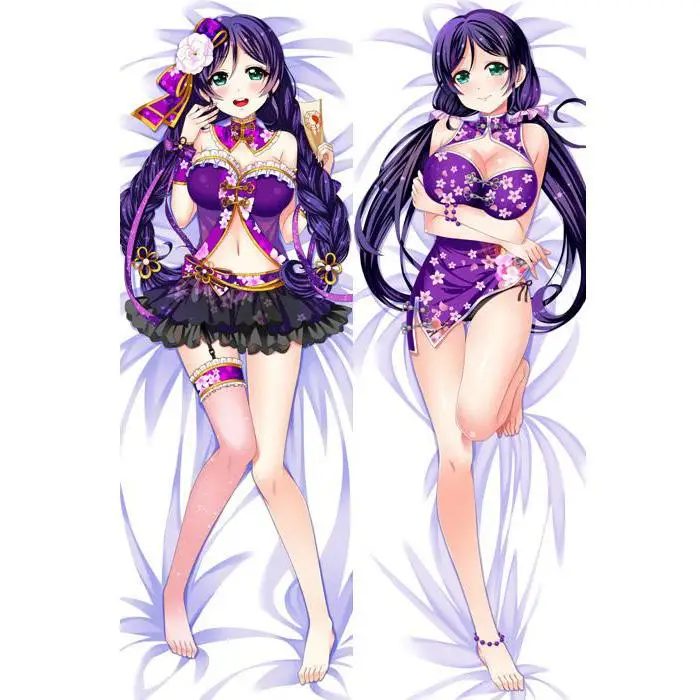 

Japanese Cute Anime BL Pillowcase Throw Otaku Dakimakura Love Live! Tojo Nozomi Gift Hugging Body Pillow Cover Case 150x50 CM