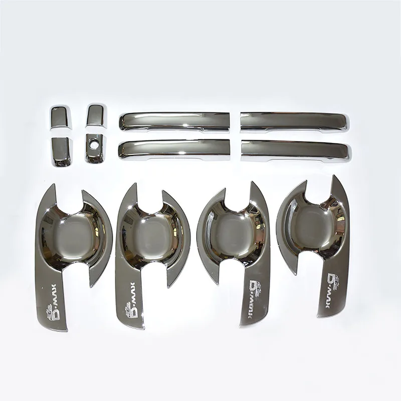 

FREE SHIPING FOR 2012-2016 2017 d-max ABS Door handle bowl silver cover for D-MAX accessory 2015 DMAX accessories