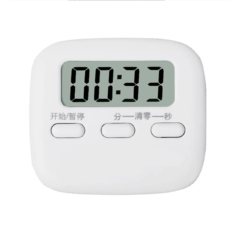 Горячая 1 шт. электронный таймер Многофункциональный ЖК-дисплей часы для обратного отсчета времени для приготовления выпечки LSK99 - Цвет: Белый