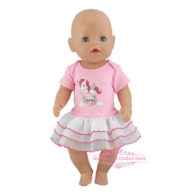 Новое модное платье для 17 дюймов Кукла реборн 43 см одежда - Цвет: 06